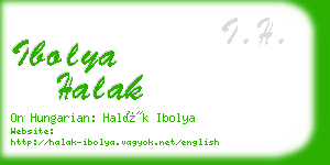 ibolya halak business card